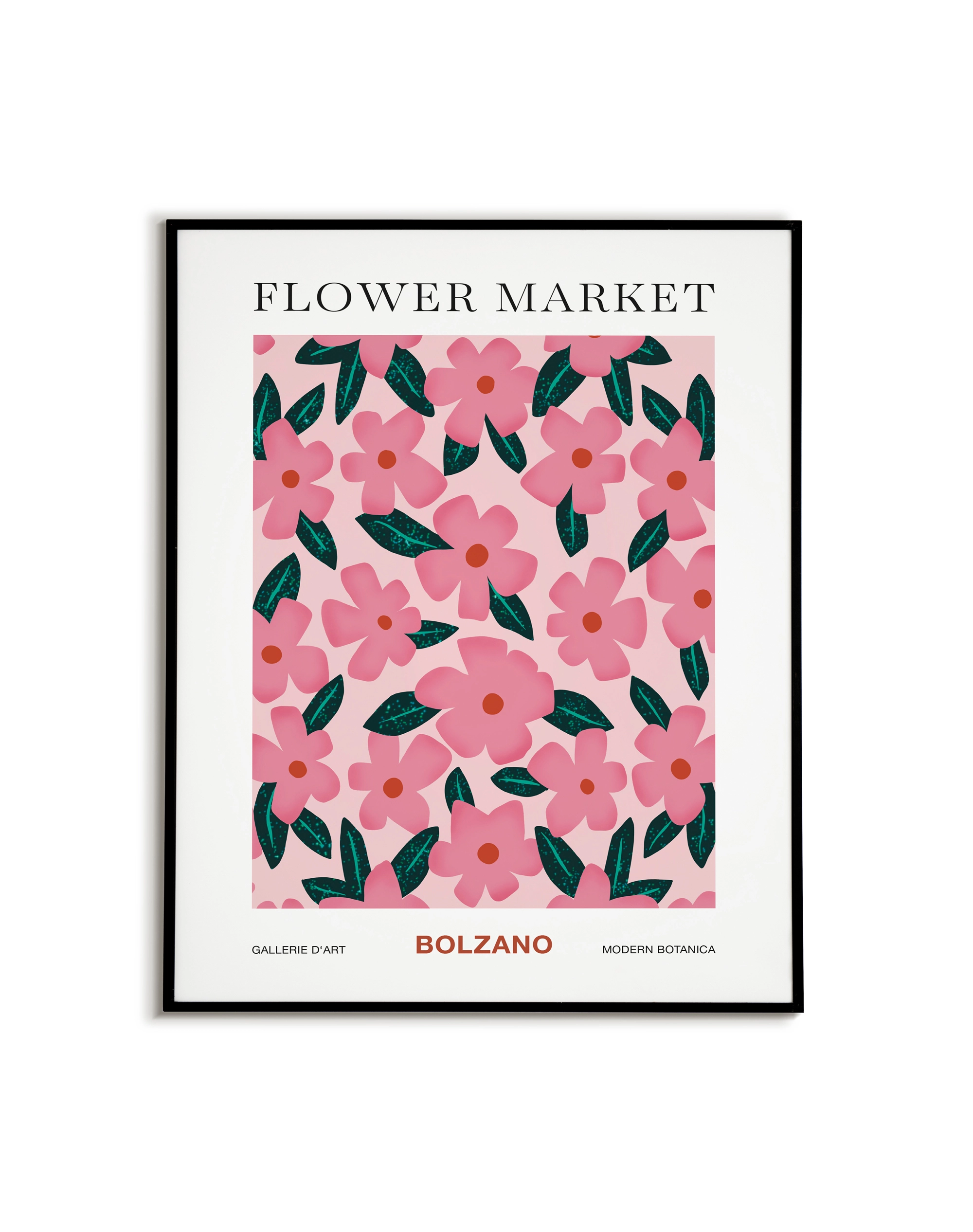 FlowerMarket Bolzano black frame