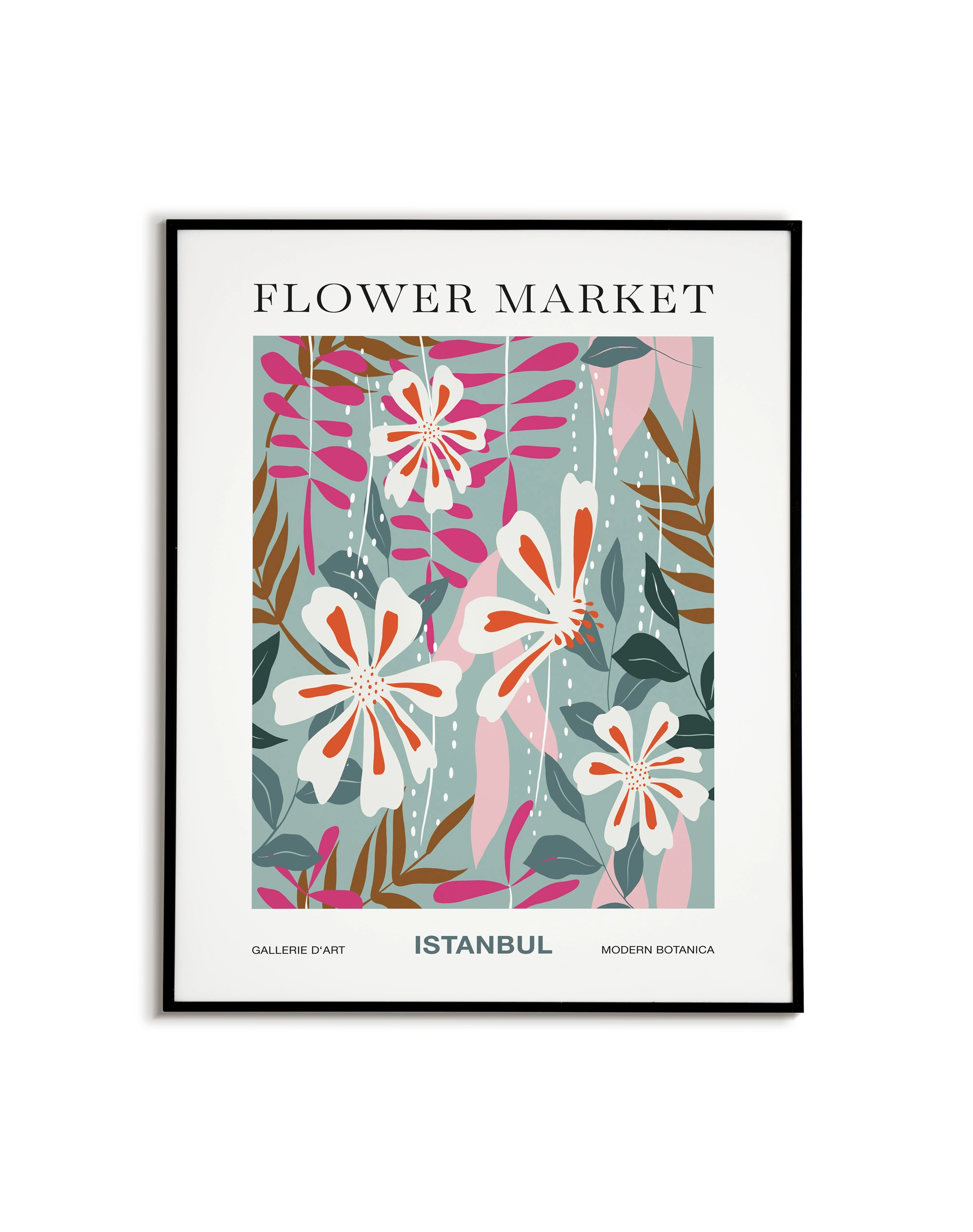 FlowerMarket Istanbul black frame