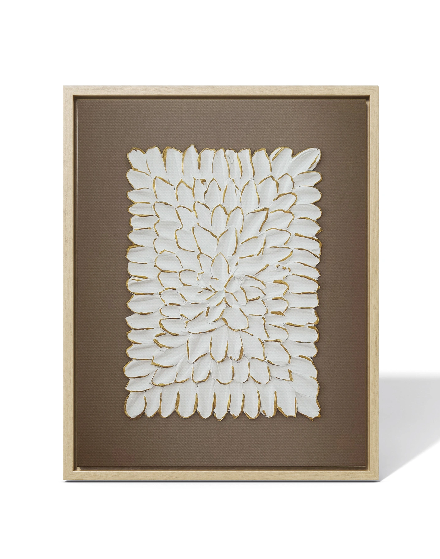 Textured Art Fusion with wooden frame