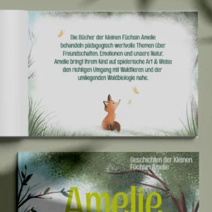 Editorial of the children book Amelie discovers the forest