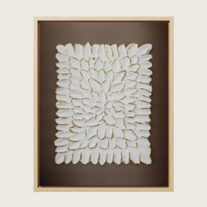 Textured Art Fusion with wooden frame