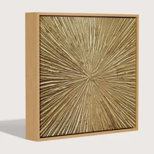 Textured Art Shine with a wooden frame