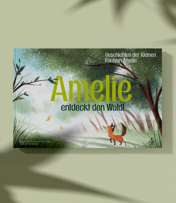 Book Cover of the children book Amelie discovers the forest