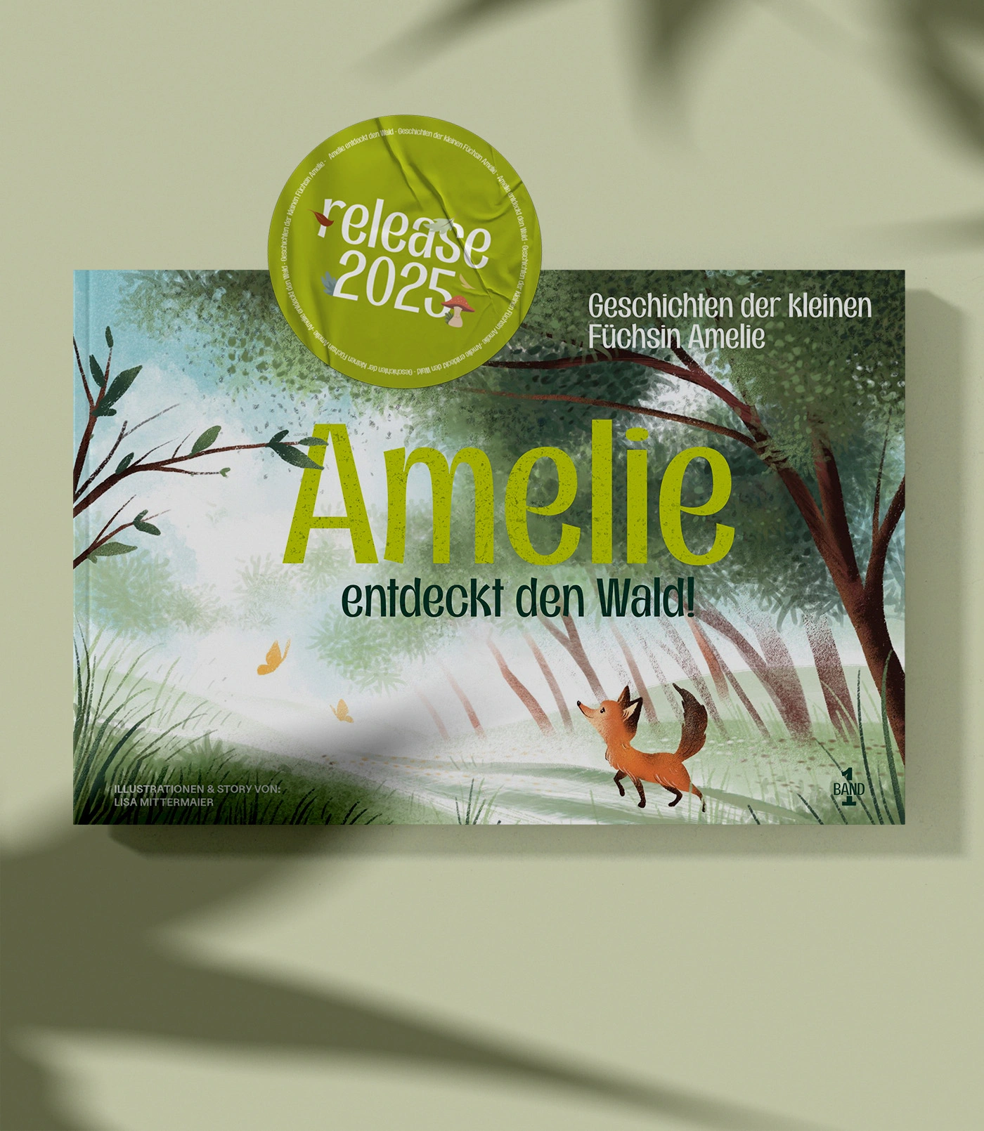 Book Cover of the children book Amelie discovers the forest